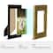 Glitzhome® 3 Pack 4" x 6" Gold Honeycomb Resin Tabletop Picture Frames